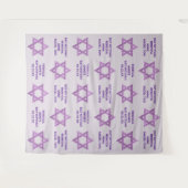 Tenture Glam Purple Star De David Photo Booth Bat mitzvah (Devant (Horizontal))