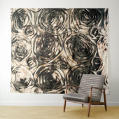 Tenture Glamor Rose bronze or glam floral (En situation (horizontale))