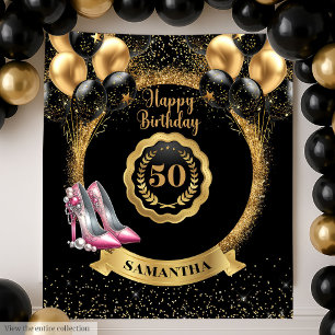 Tenture Glamour 50e anniversaire Rose Gold talons hauts