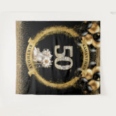 Tenture Glamour 50ème anniversaire bannière Diamond talons (Devant (Horizontal))