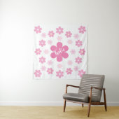 Tenture Glamour Fleur Rose- (En situation)