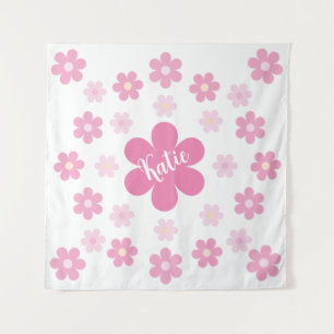 Tenture Glamour Fleur Rose-