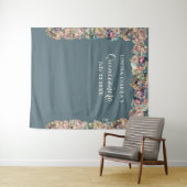 Tenture Glamour Or Éperche Florale Quinceanera (En situation (horizontale))