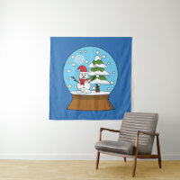 Globe de neige avec Snowman et Pine Tree