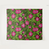 Tenture Gloire du matin en rose et vert (Devant (Horizontal))