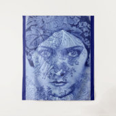 Tenture Gloria Swanson en bleu (Devant)