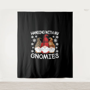 Tenture Gnome De Noël Qui S'Accroche Avec Mes Gnomies