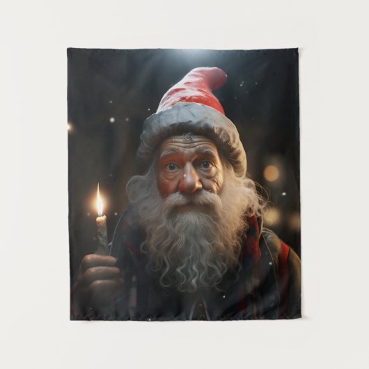 Tenture Gnome de Noël surpris (Devant)