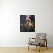 Tenture Gnome de Noël surpris (En situation)