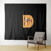 Tenture Gobble, Gobble Thanksgiving Turquie avec Cl Citrou (En situation (horizontale))