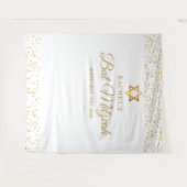 Tenture Gold Bat Bar Mitzvah Photo fond (Devant (Horizontal))