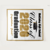 Tenture Gold Class of 2026 Graduation Party Photo Booth (Devant (Horizontal))