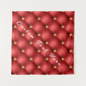 Tenture Gold Diamond Tufted personnalisé Nom de texte Tapi (Devant (Horizontal))