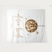 Tenture Gold Disco Ball Disco Bride Fête des mariées (Devant (Horizontal))