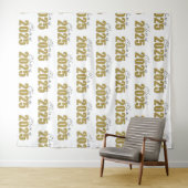 Tenture Gold Glitter Class of 2025 Photo Backdrop (En situation (horizontale))