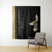 Tenture Gold High Heures Anniversaire (En situation)