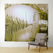 Tenture Gold Holiday Christmas Ball Backer (En situation (horizontale))