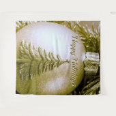 Tenture Gold Holiday Christmas Ball Backer (Devant (Horizontal))
