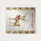 Tenture Gold Reindeer (Devant (Horizontal))