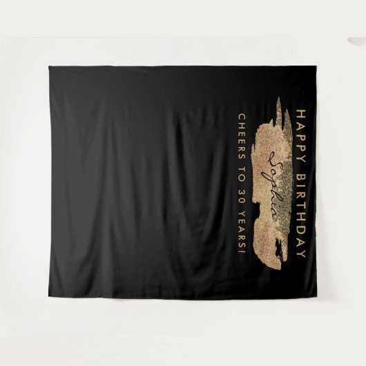 Tenture Gold Stream Anniversaire Contexte N'importe quel â (Devant (Horizontal))