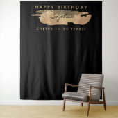 Tenture Gold Stream Anniversaire Contexte N'importe quel â (En situation)