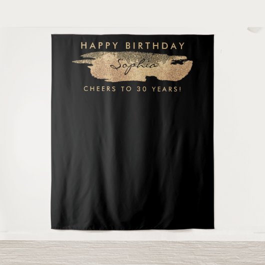 Tenture Gold Stream Anniversaire Contexte N'importe quel â (Devant)