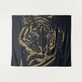 Tenture Gold Tiger noir Design (Devant (Horizontal))