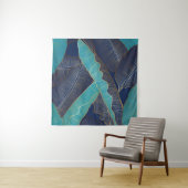 Tenture Golden Banana Leaf : Motif de luxe. (En situation)