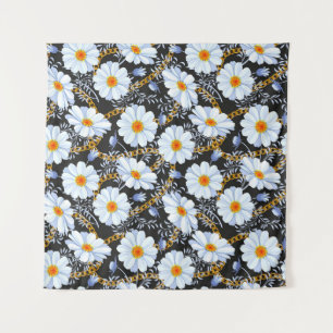 Tenture Golden Baroque : Floral Chain Texture