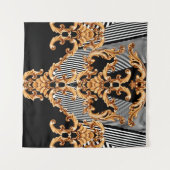 Tenture Golden baroque ornament (Devant (Horizontal))