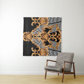 Tenture Golden baroque ornament (En situation (horizontale))