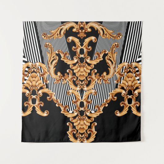 Tenture Golden baroque ornament (Devant)