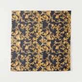 Tenture Golden Baroque, Scroll Feuille Motif. (Devant (Horizontal))