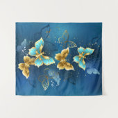 Tenture Golden butterflies (Devant (Horizontal))