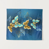 Tenture Golden butterflies (Devant (Horizontal))