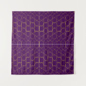 Tenture Golden Geometric Pattern (Devant (Horizontal))