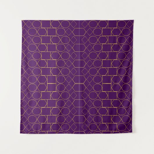 Tenture Golden Geometric Pattern (Devant)