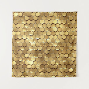 Tenture Golden Honeycomb 3D Render Texture
