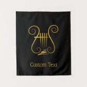 Tenture Golden lyre (Devant)