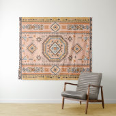 Tenture Golden Maze – Modern Moroccan Geometry (En situation (horizontale))