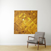 Tenture Golden Mosaic : Luxurious Gold Arrière - plan (En situation)