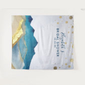 Tenture Golden Mountain Fête des mariées Photo Booth Backd (Devant (Horizontal))