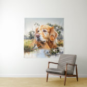 Tenture Golden Retriever (En situation)