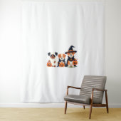 Tenture Golden Retriever Ghost Halloween Trick Or Treat Do (En situation)