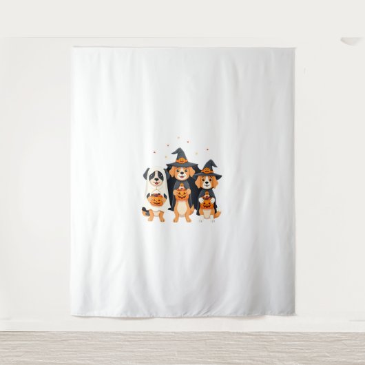 Tenture Golden Retriever Ghost Halloween Trick Or Treat Do (Devant)