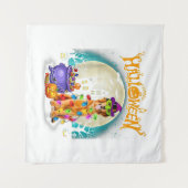 Tenture Golden Retriever Witch Costumes  Halloween Lights (Devant (Horizontal))