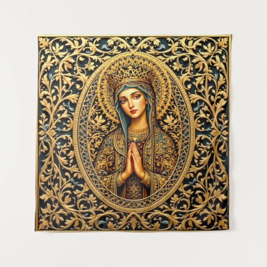 Tenture Golden Revergence Vierge Marie (Devant)