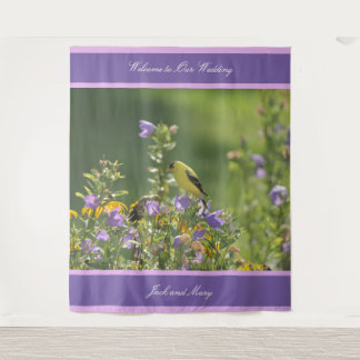 Tenture Goldfinch Spring Garden Wedding