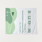 Tenture Golf Boy 1er anniversaire (Devant (Horizontal))