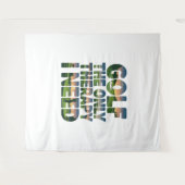 Tenture Golf la seule thérapie, tendance (Devant (Horizontal))